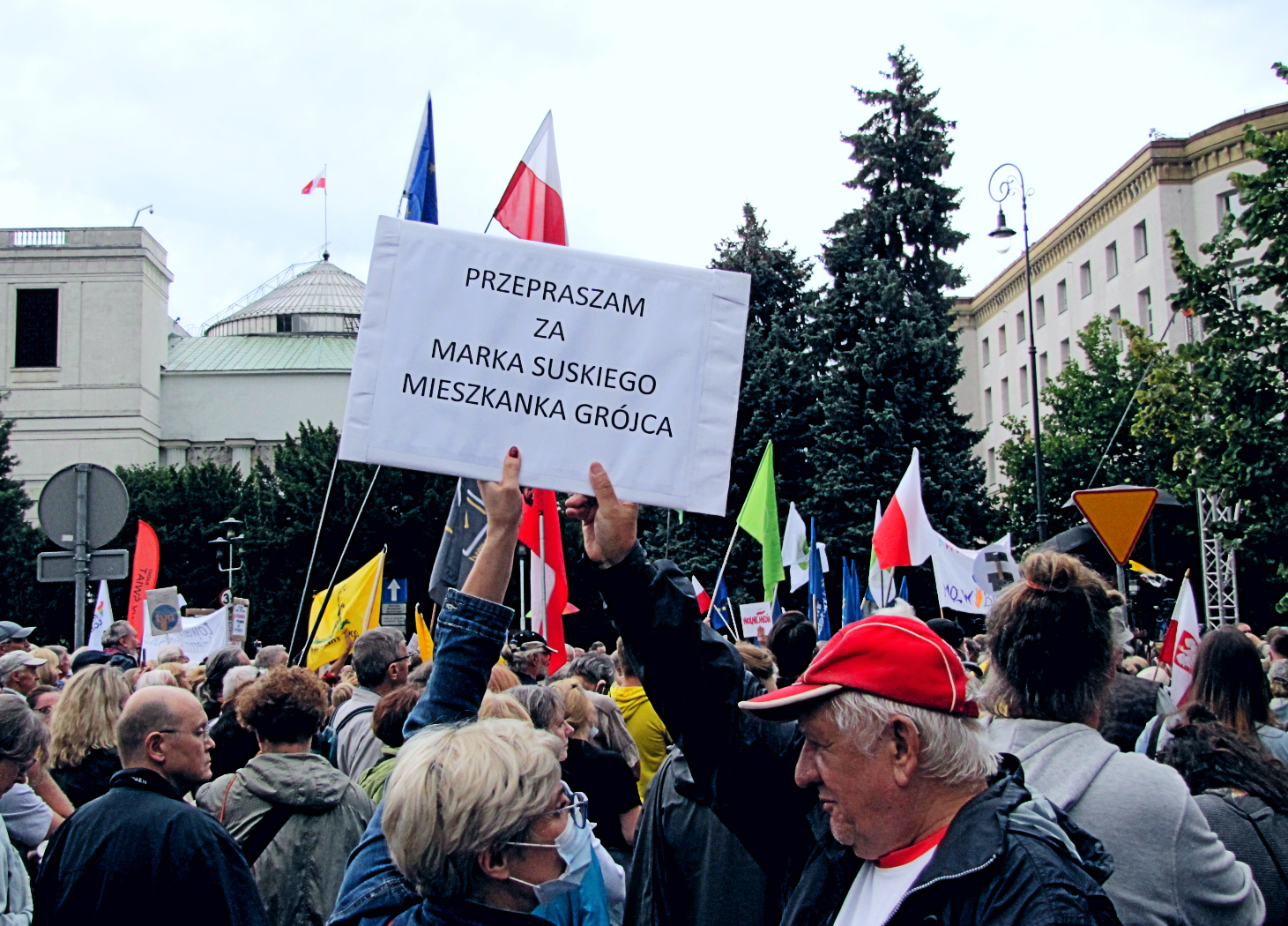 Protest w obronie TVN